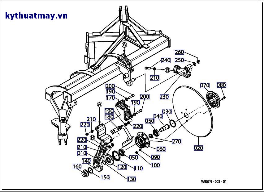 Trục đĩa số 2